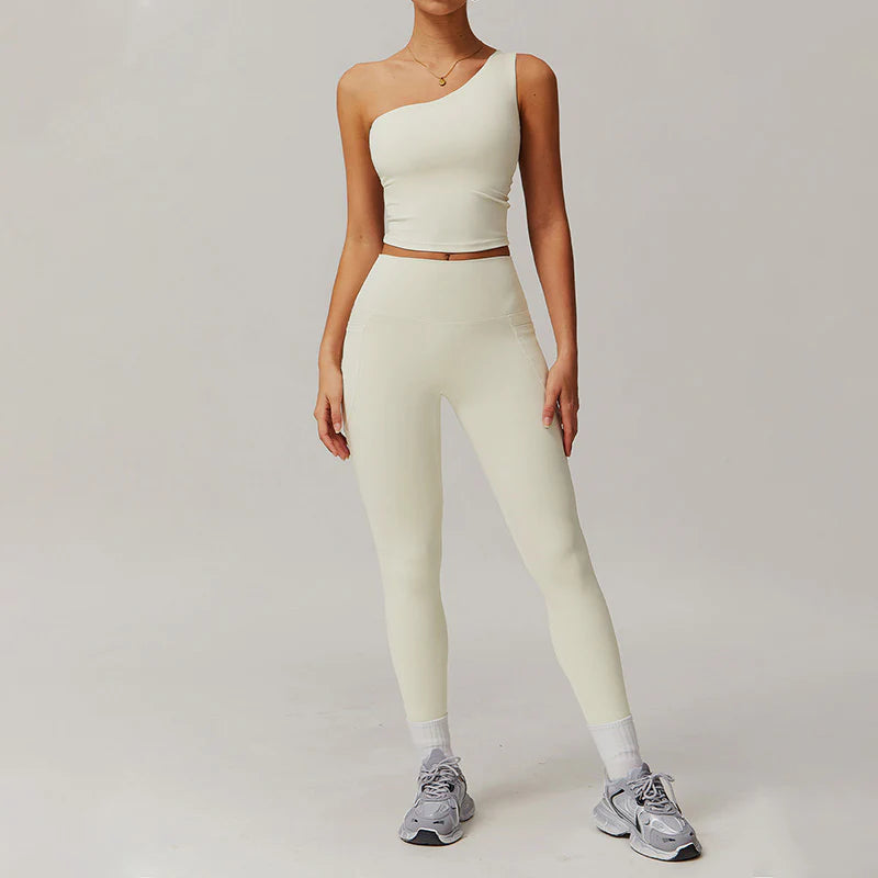 One Shoulder Sports Bra