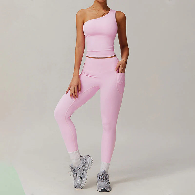 One Shoulder Sports Bra