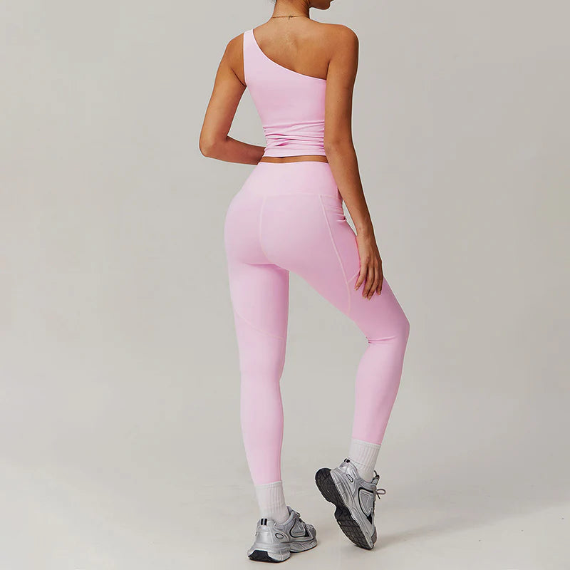 One Shoulder Sports Bra