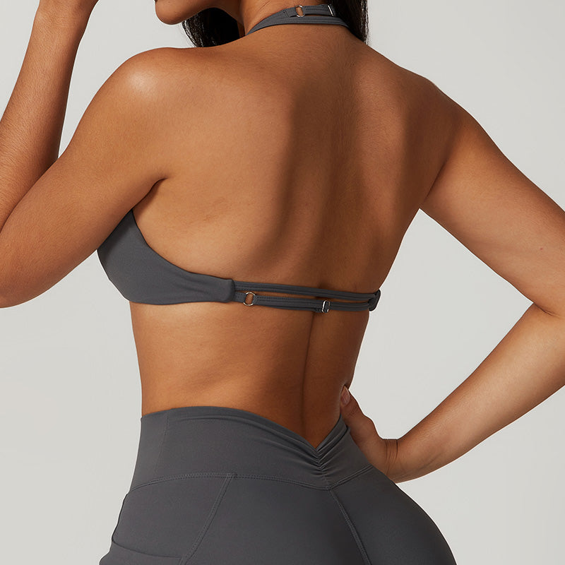 Bombshell Charcoal Halter