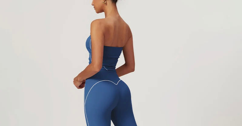 Royal Blue Two-Tone Tube Top
