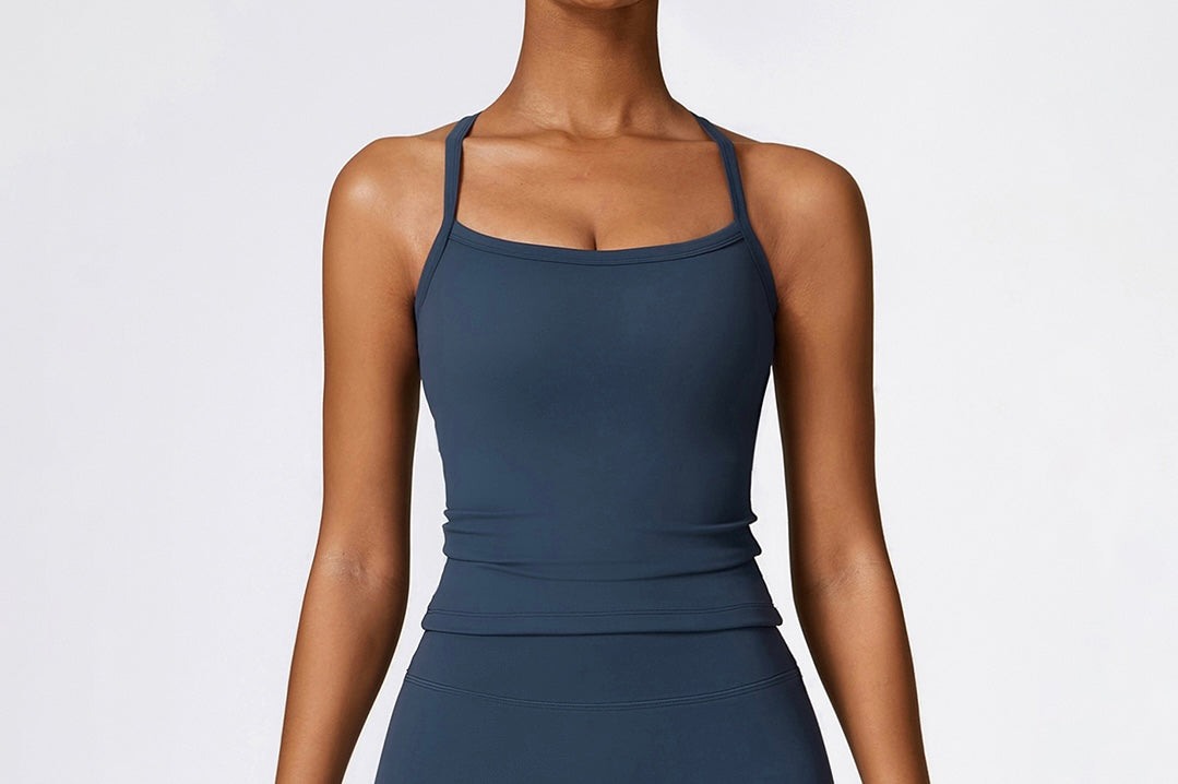 Navy Casual Sports Tank Top