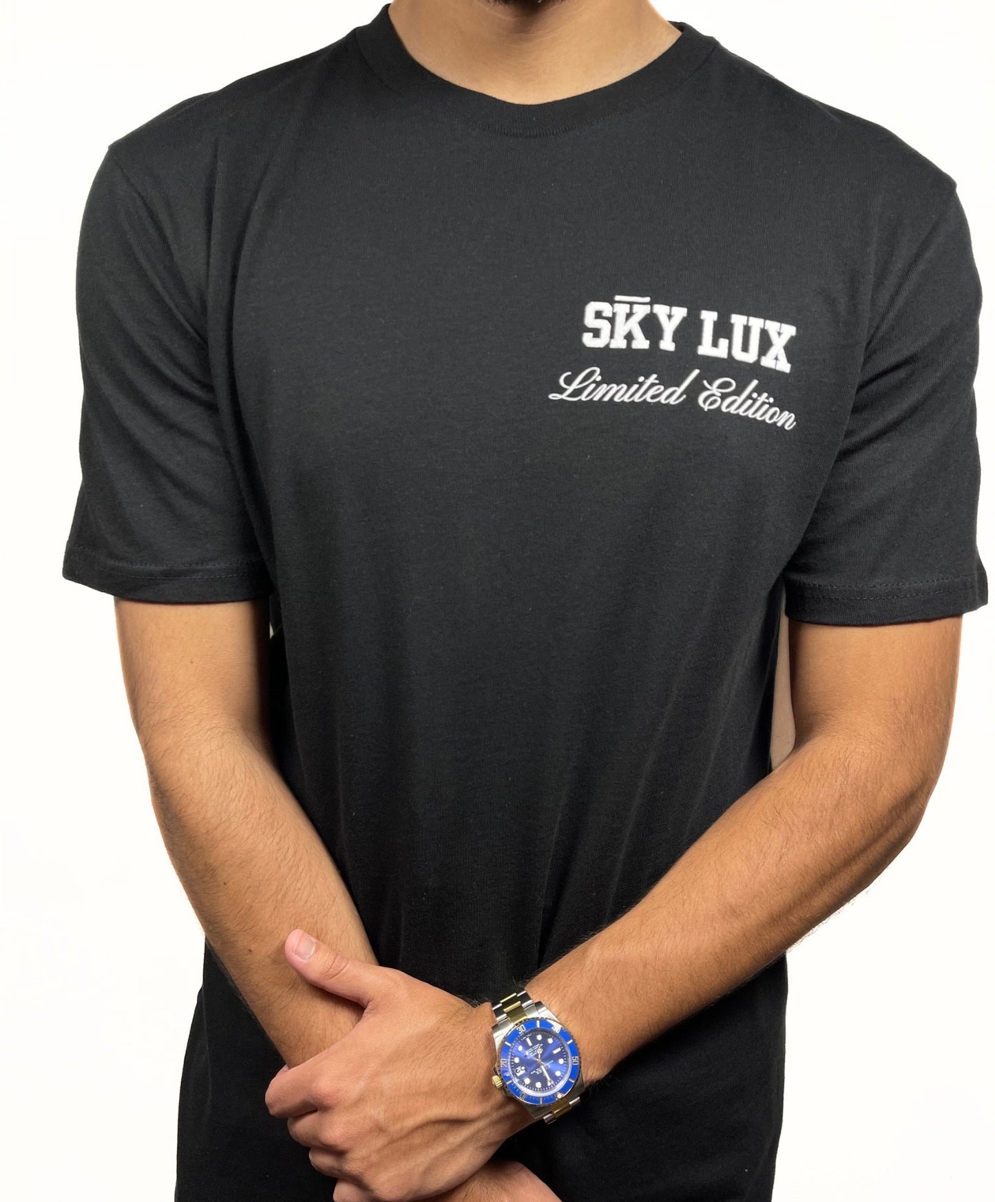 Exclusive Limited Edition Sky Lux Men's Black T-Shirt