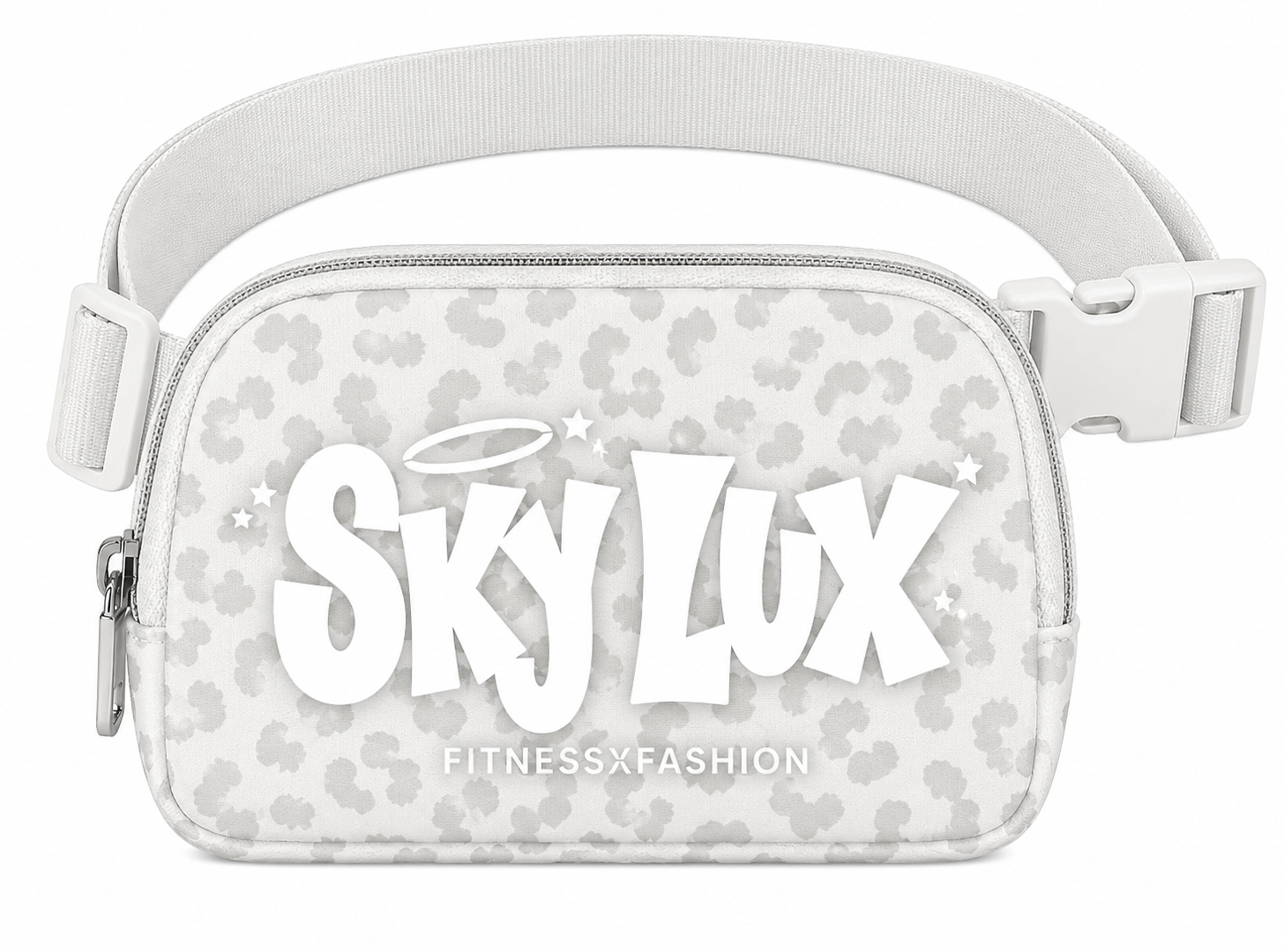 LEOPARD WHITE BELT BAG