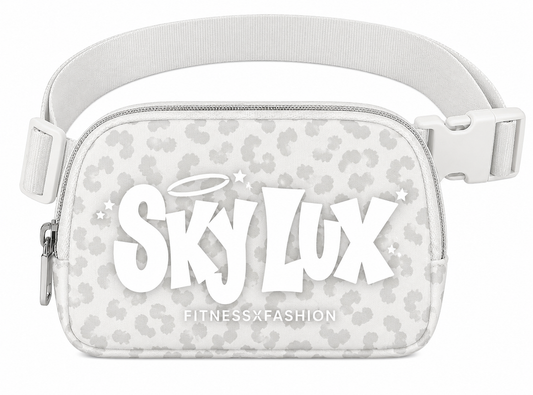 LEOPARD WHITE BELT BAG