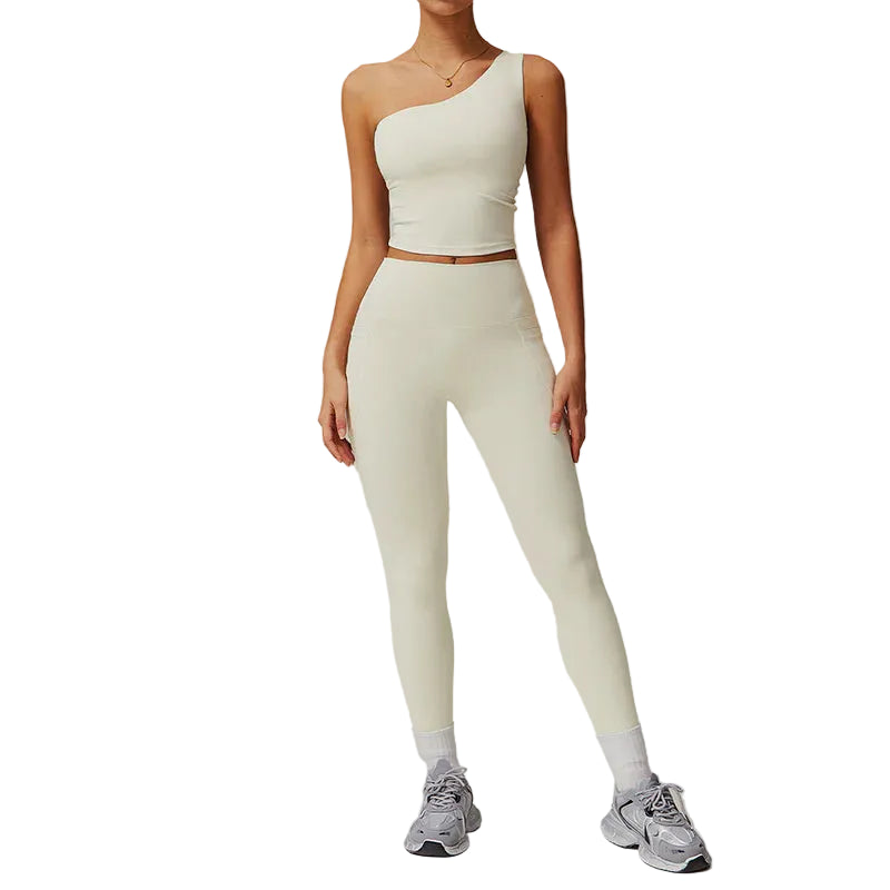 One Shoulder Sports Bra