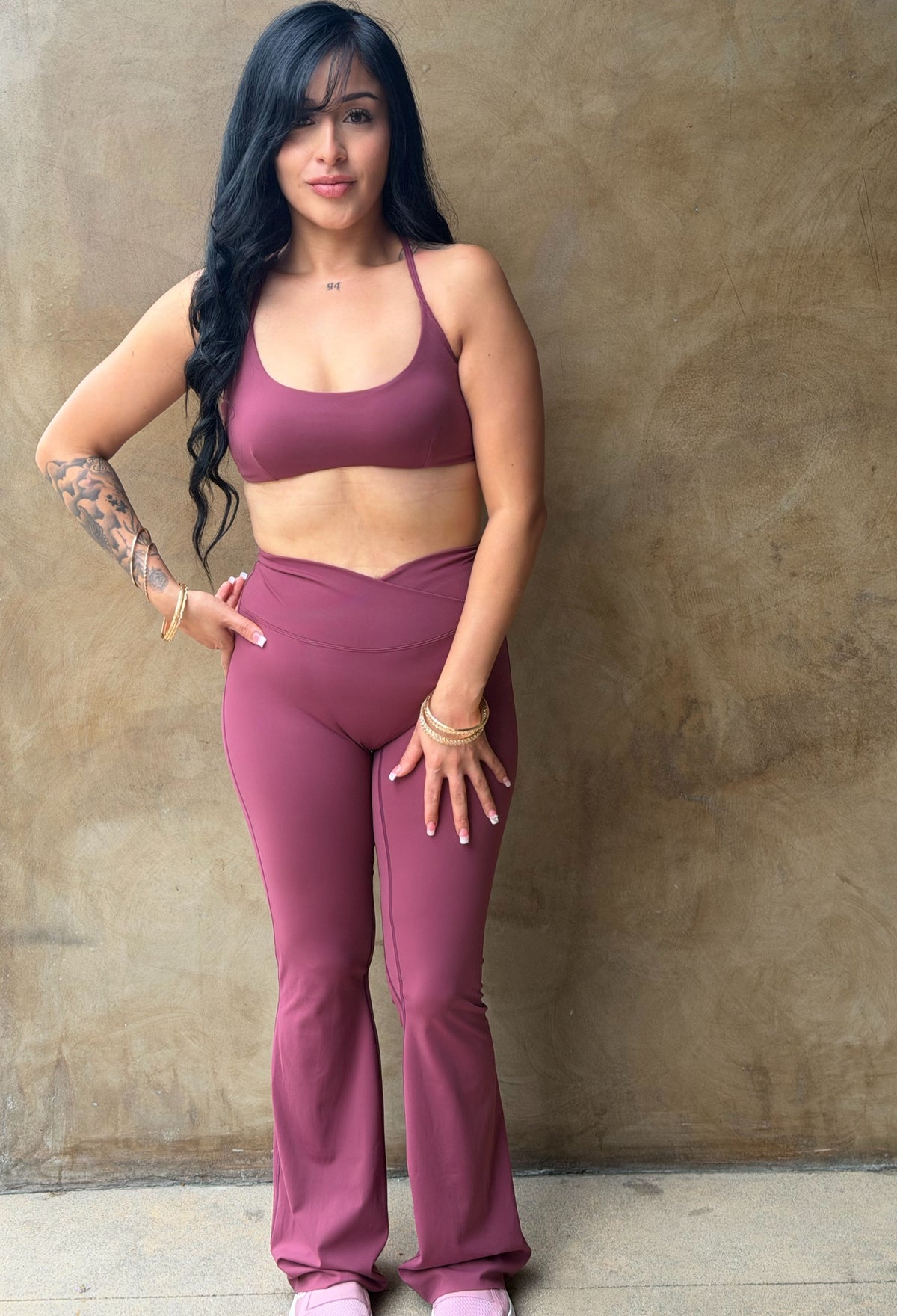 Sugar Plum Flared Leggings