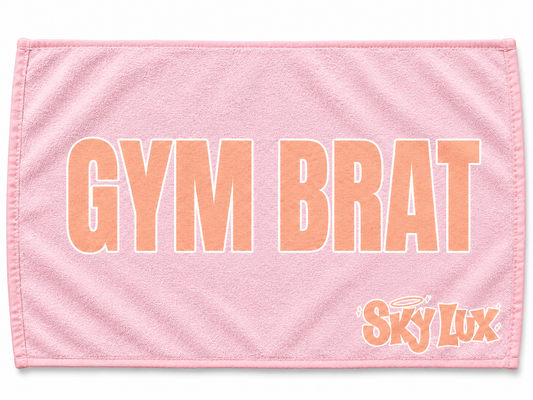 GYM BRAT GYM TOWEL-ORANGE/PINK