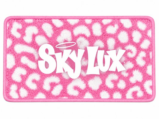 LEOPARD PRINT GYM TOWEL-PINK