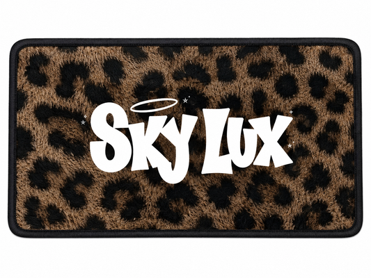 LEOPARD PRINT GYM TOWEL-BROWN
