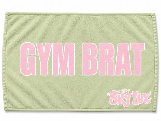 GYM BRAT GYM TOWEL-PINK/GREEN