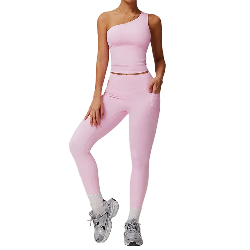 One Shoulder Sports Bra