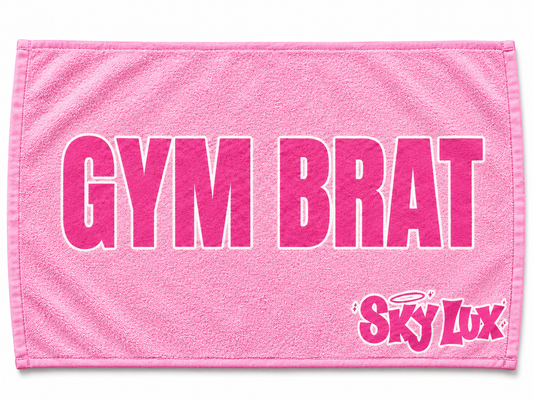 GYM BRAT GYM TOWEL-DARK PINK/PINK