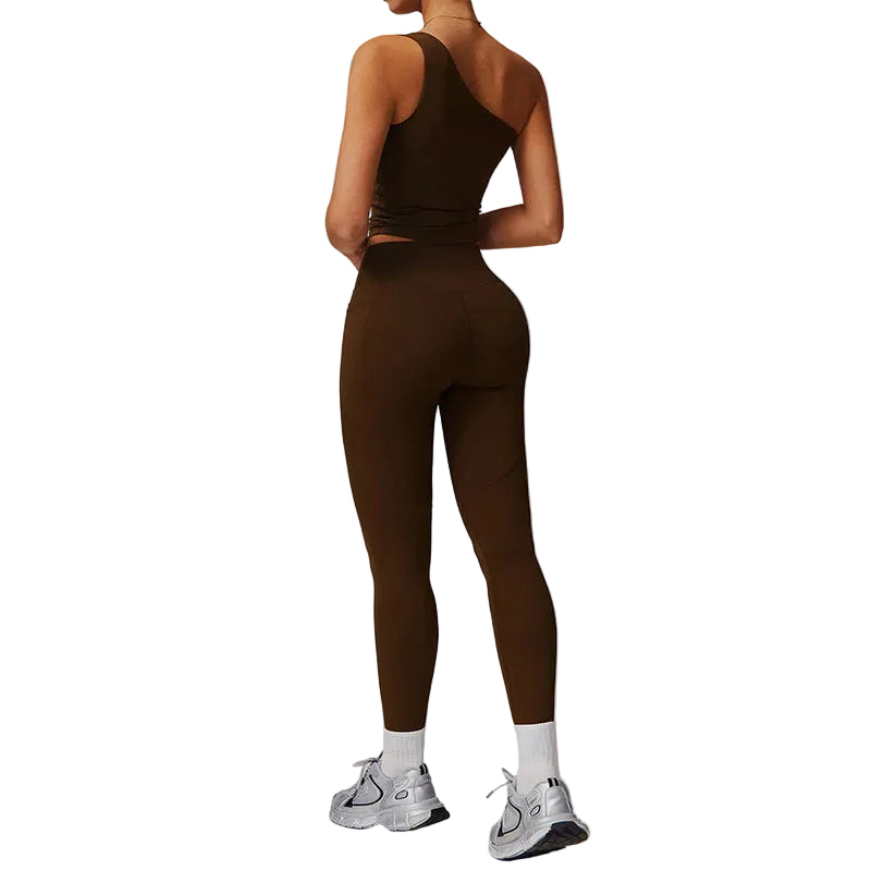 One Shoulder Sports Bra