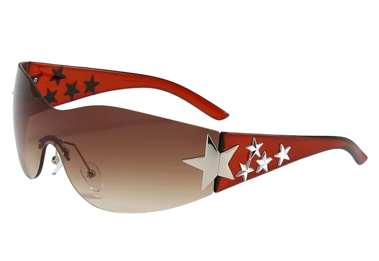 STARLET Y2K SHADES- RED