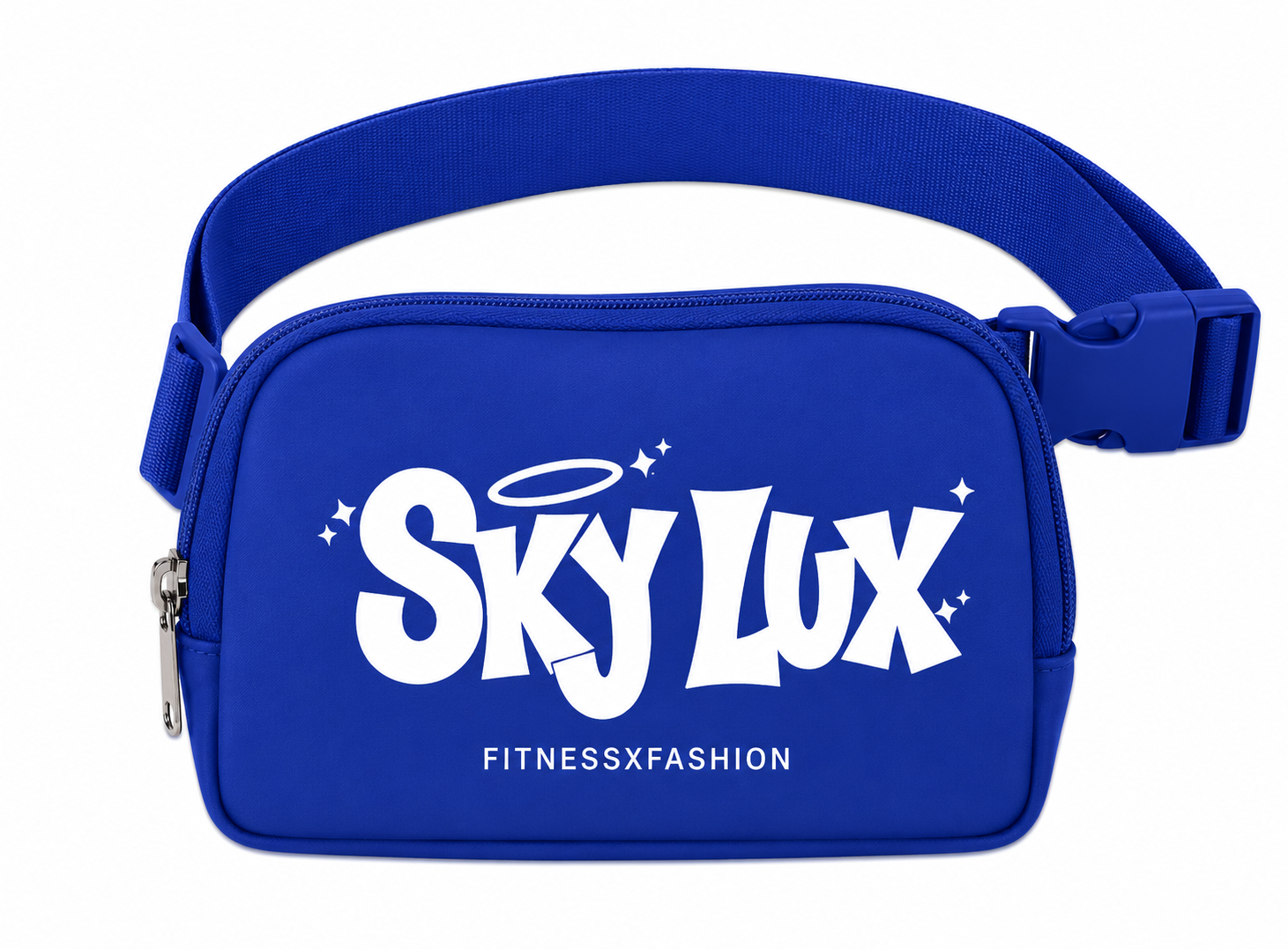 BRIGHT BLUE HALO BELT BAG