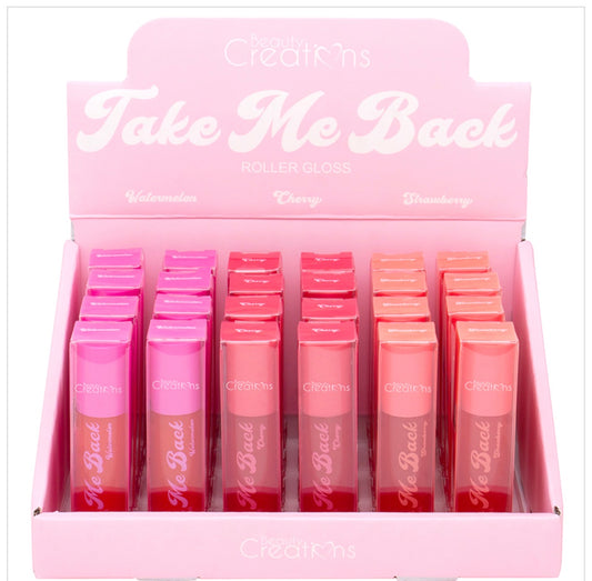 Beauty Creations Take Me Back Roller Lip Gloss (24 Units)