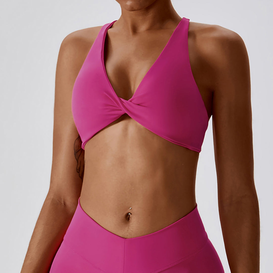 Open Back Twist Bra