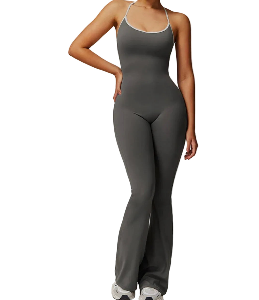 Two Tone Flared Bodysuit