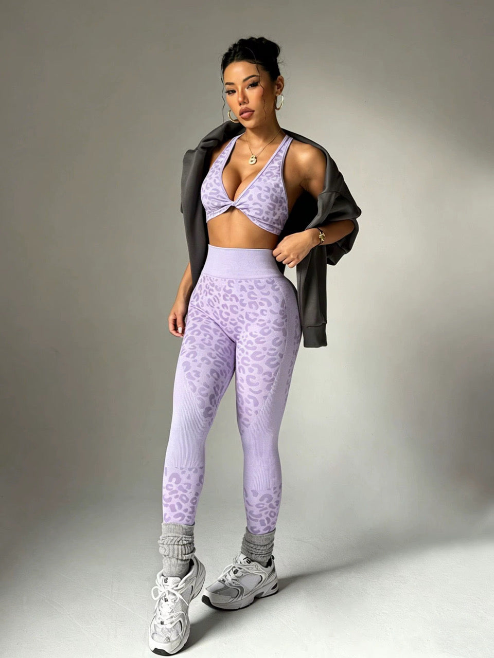 BOMBSHELL LEOPARD TOP-LAV
