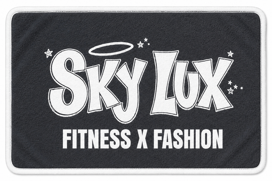 SKY LUX GYM TOWEL-WHITE/GREY