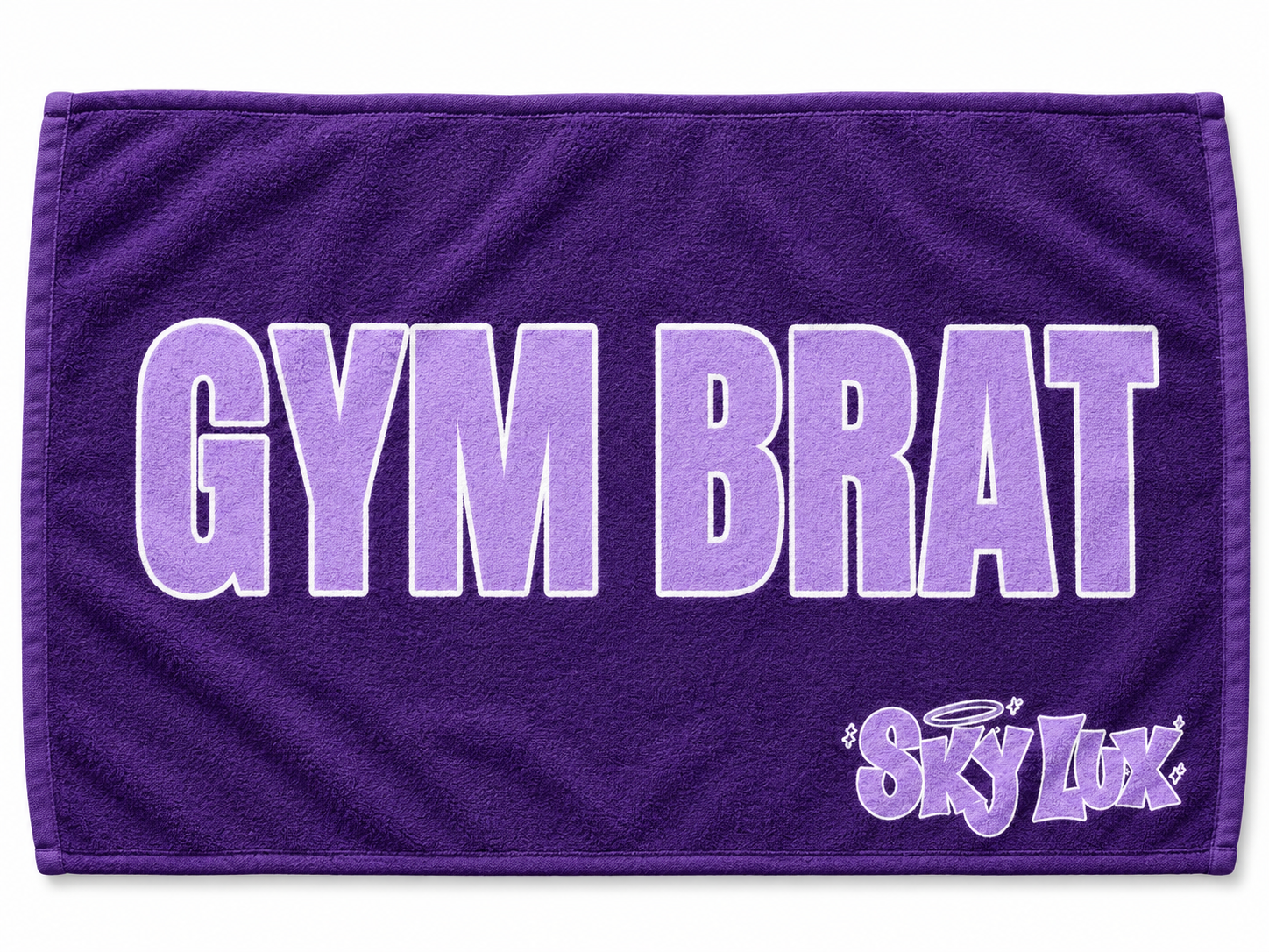 GYM BRAT GYM TOWEL-LAV/DARK PURPLE