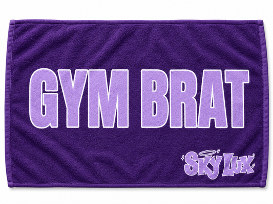 GYM BRAT GYM TOWEL-LAV/DARK PURPLE