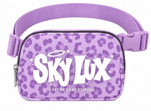 LEOPARD LAV BELT BAG