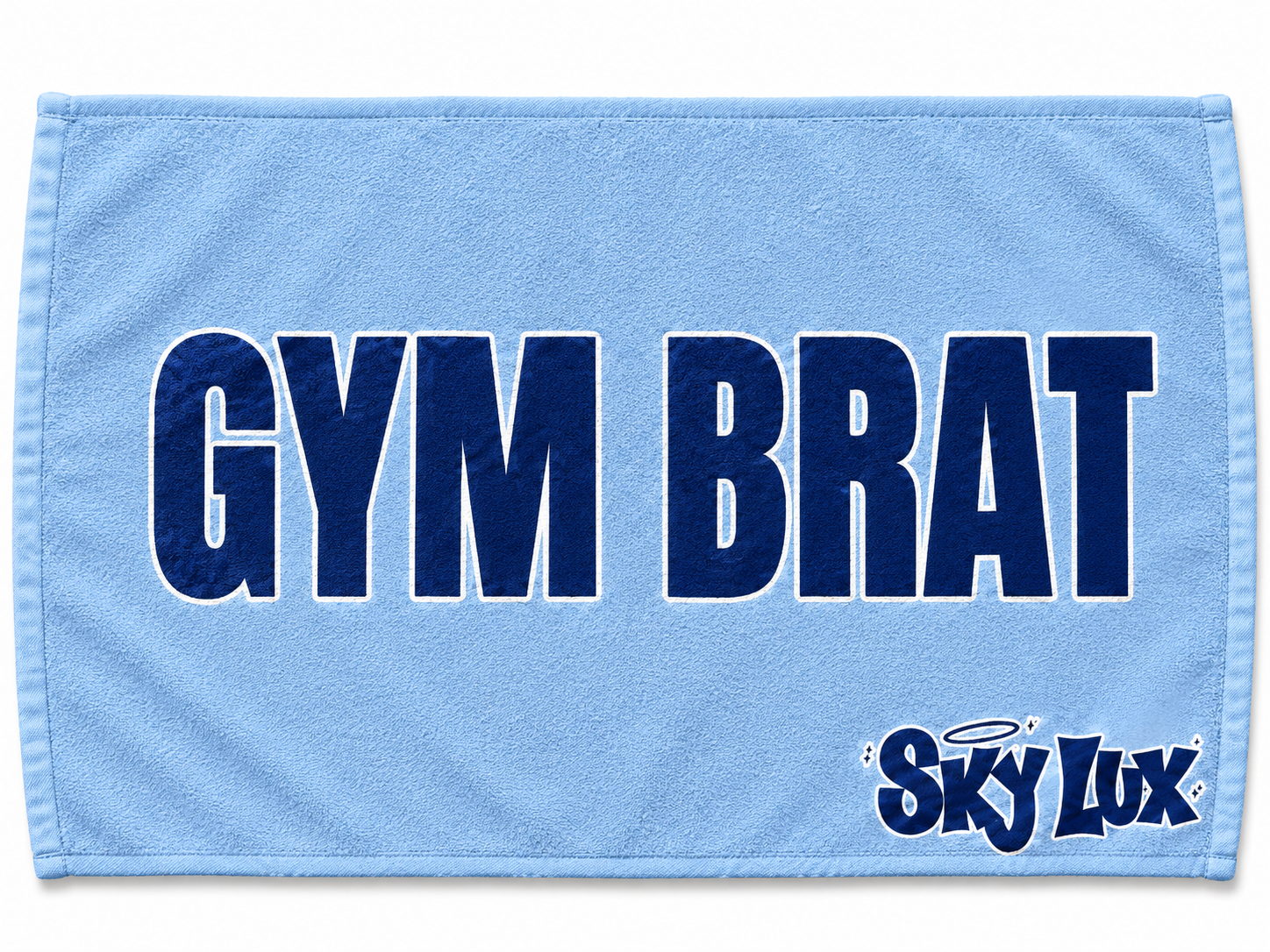 GYM BRAT GYM TOWEL-NAVY/BABY BLUE