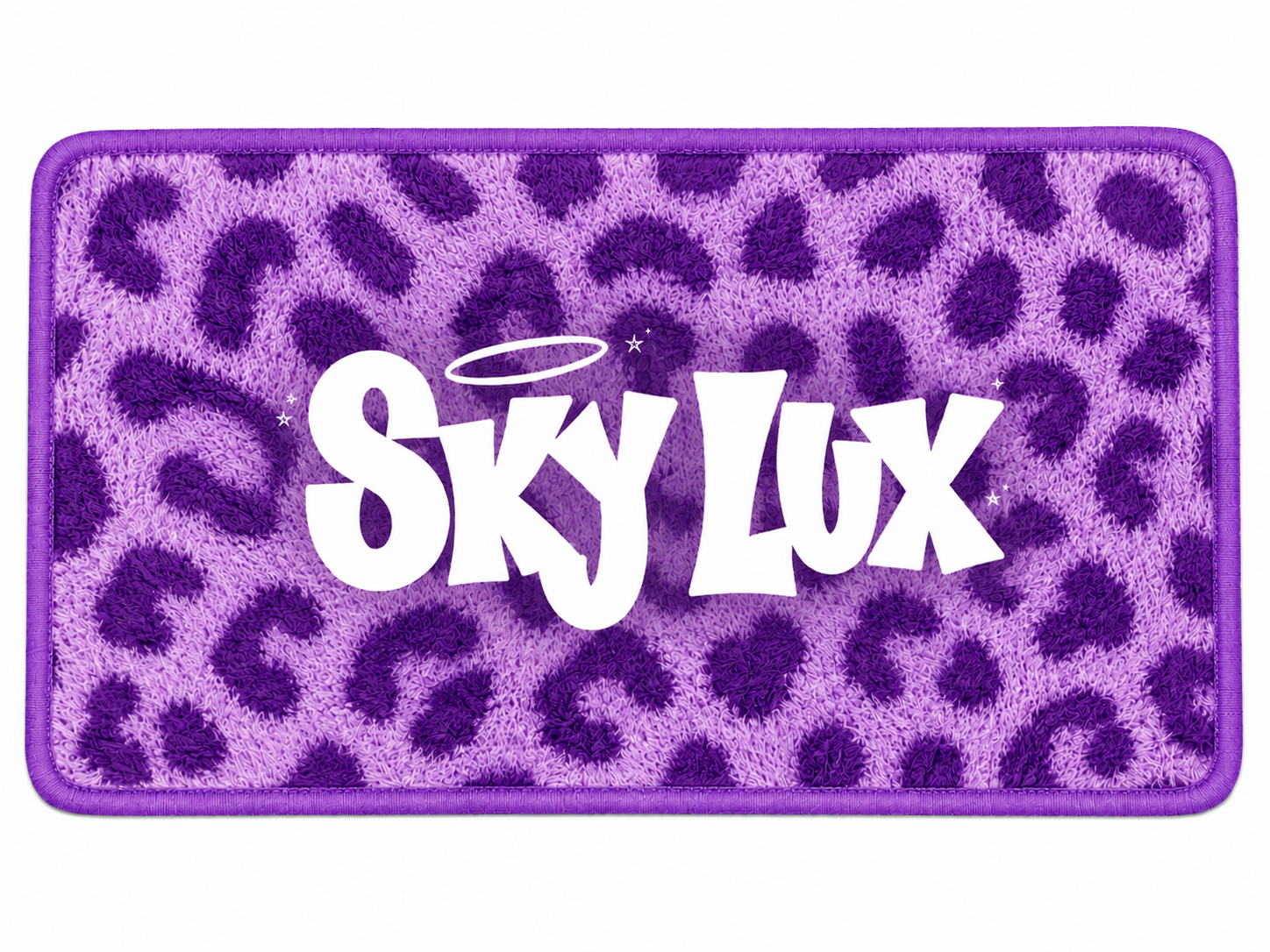 LEOPARD PRINT GYM TOWEL-LAV
