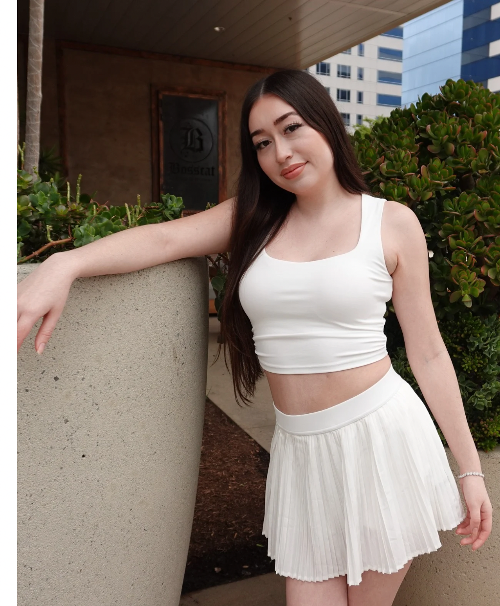 Tennis Solid Square Tank