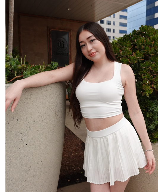 Tennis Solid Square Tank