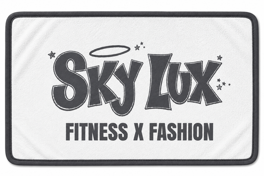 SKY LUX GYM TOWEL-GREY/WHITE