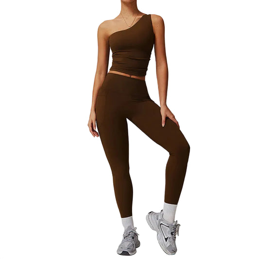 One Shoulder Sports Bra