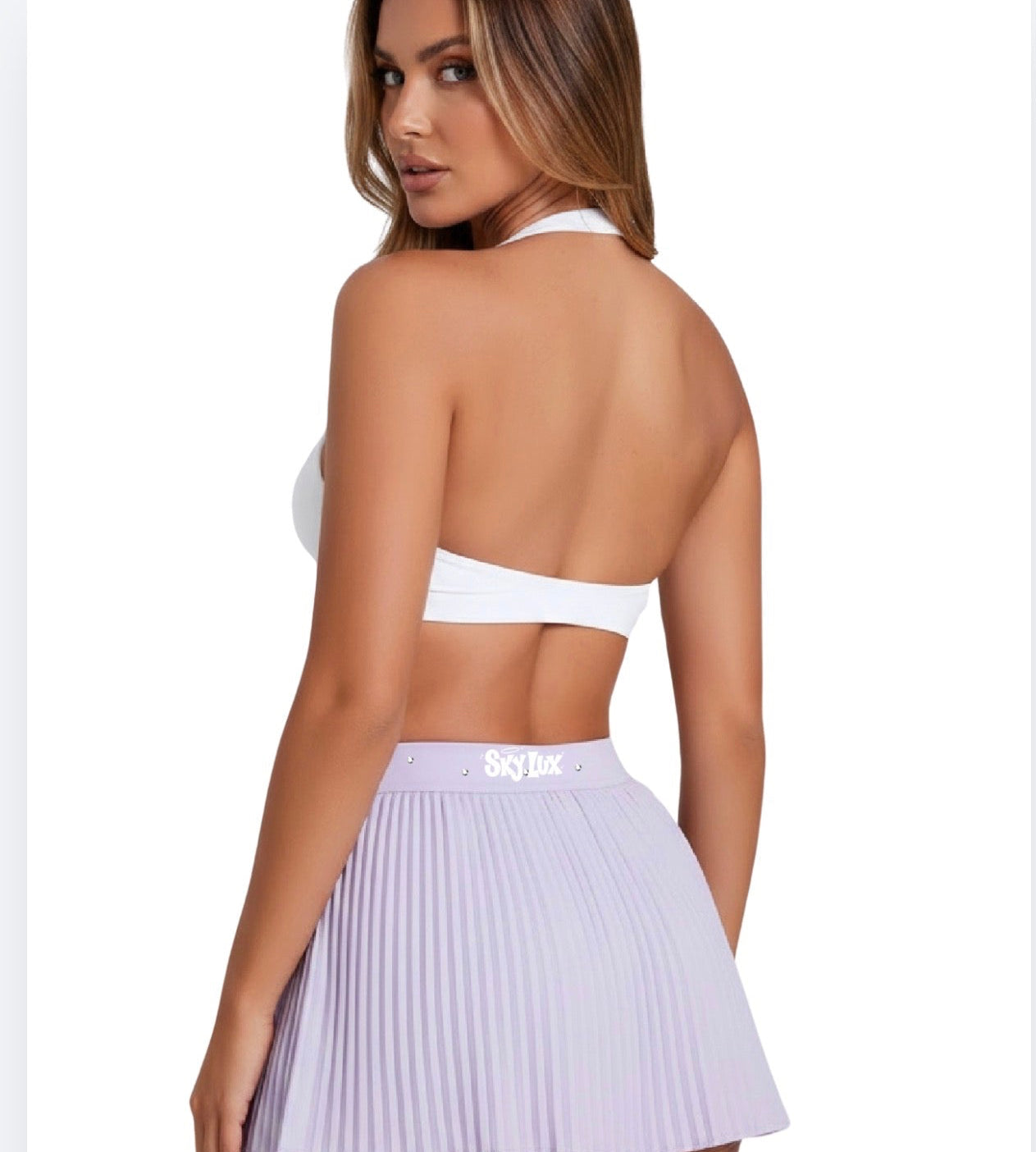 ANGEL RHINESTONE SKIRT LAV