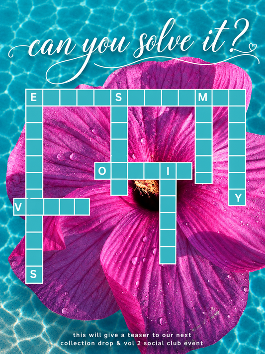 NEW COLLECTION COMING SOON — CAN YOU SOLVE THE PUZZLE ?