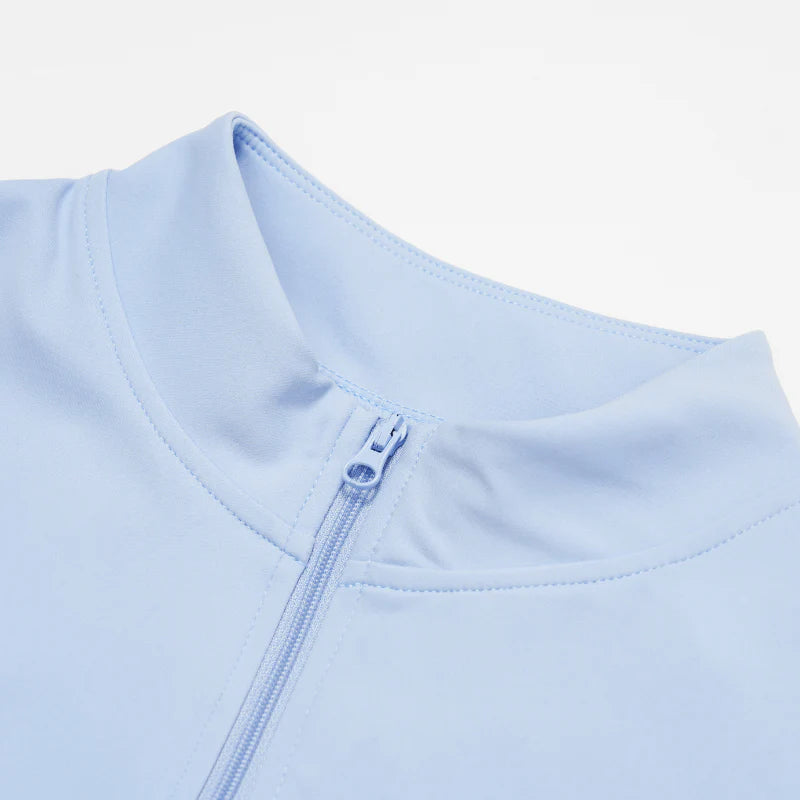 Blue Cream Zip