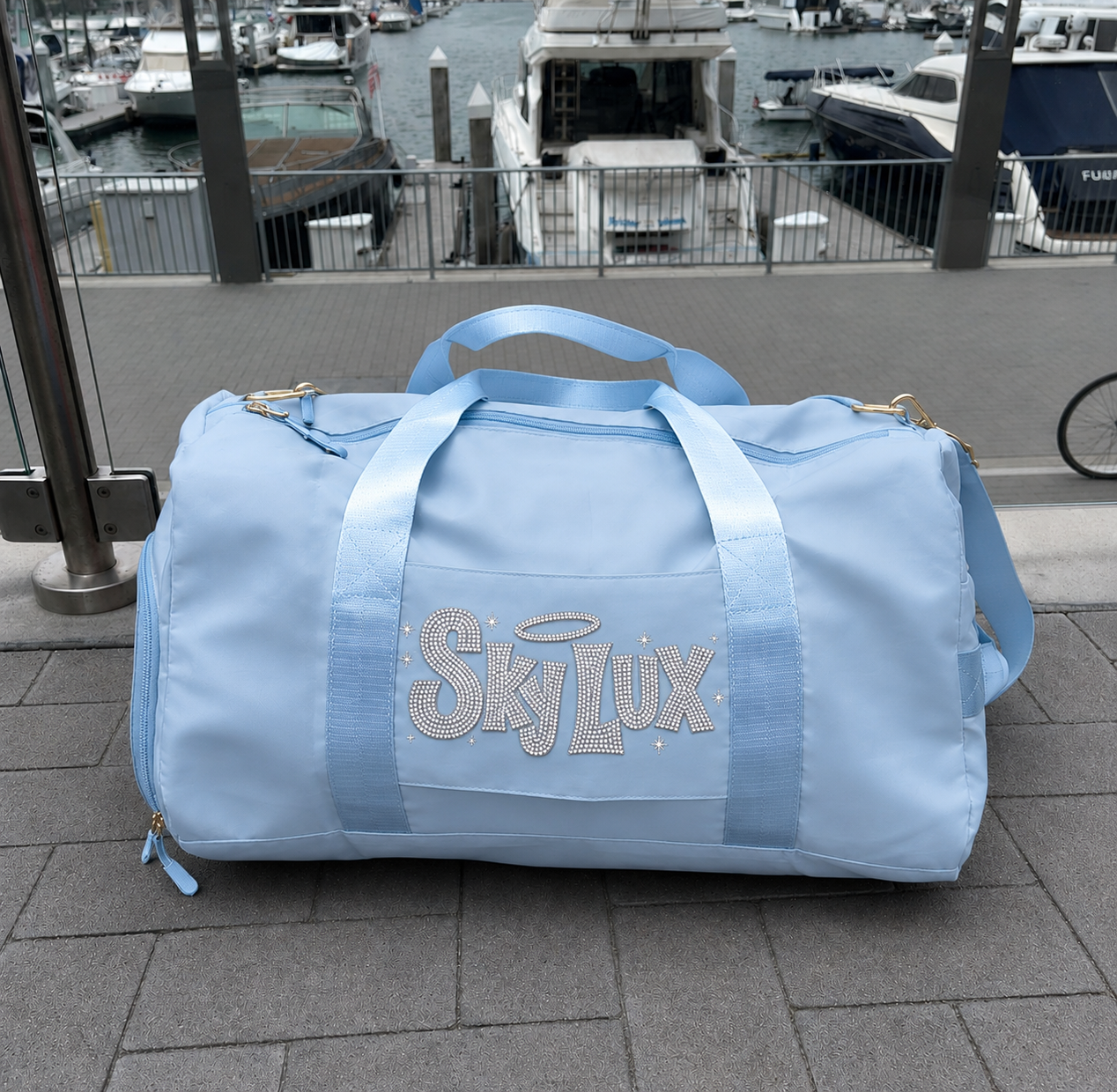 ANGEL GYM BAG-BABY BLUE