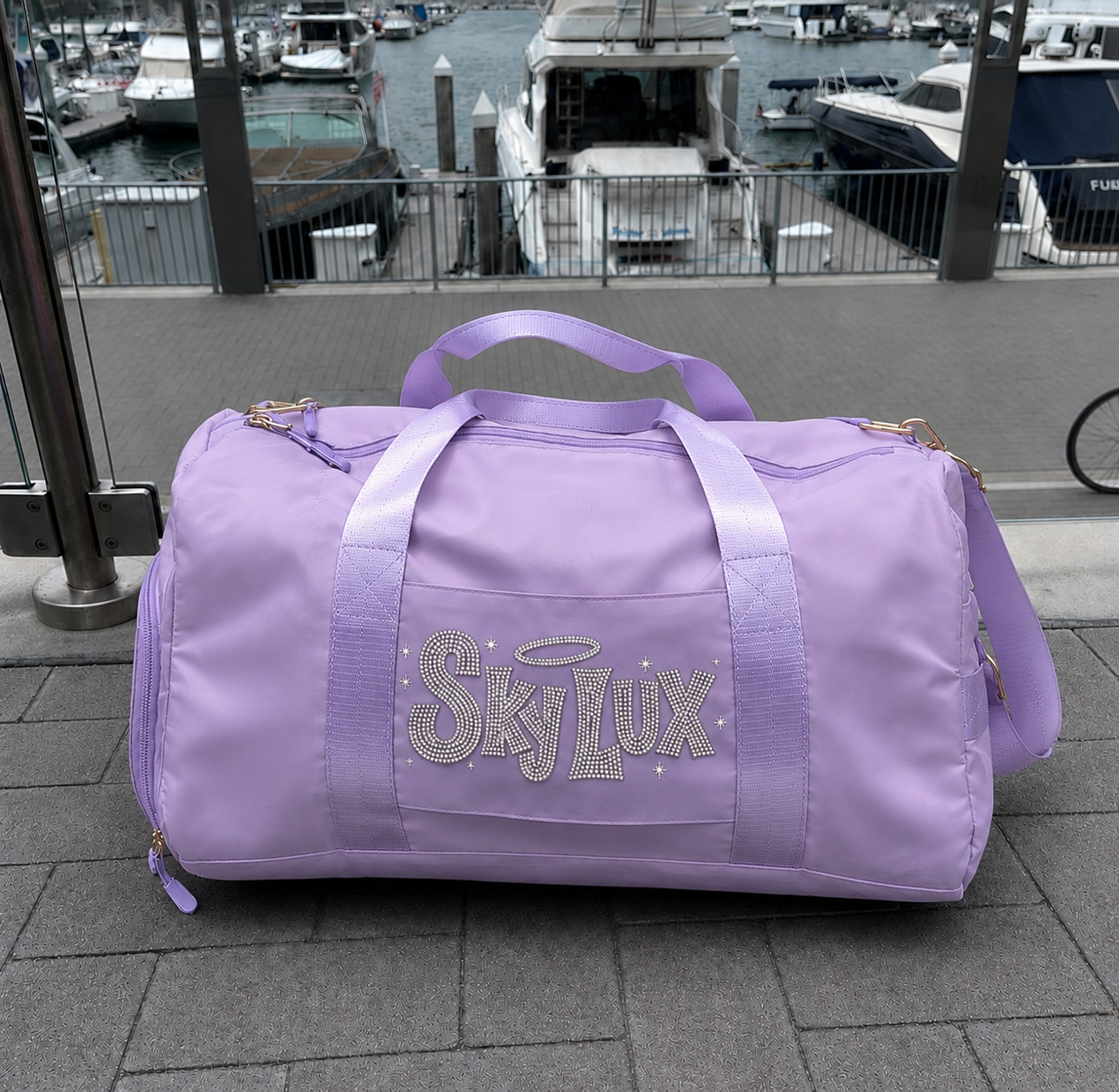 ANGEL GYM BAG-LAV