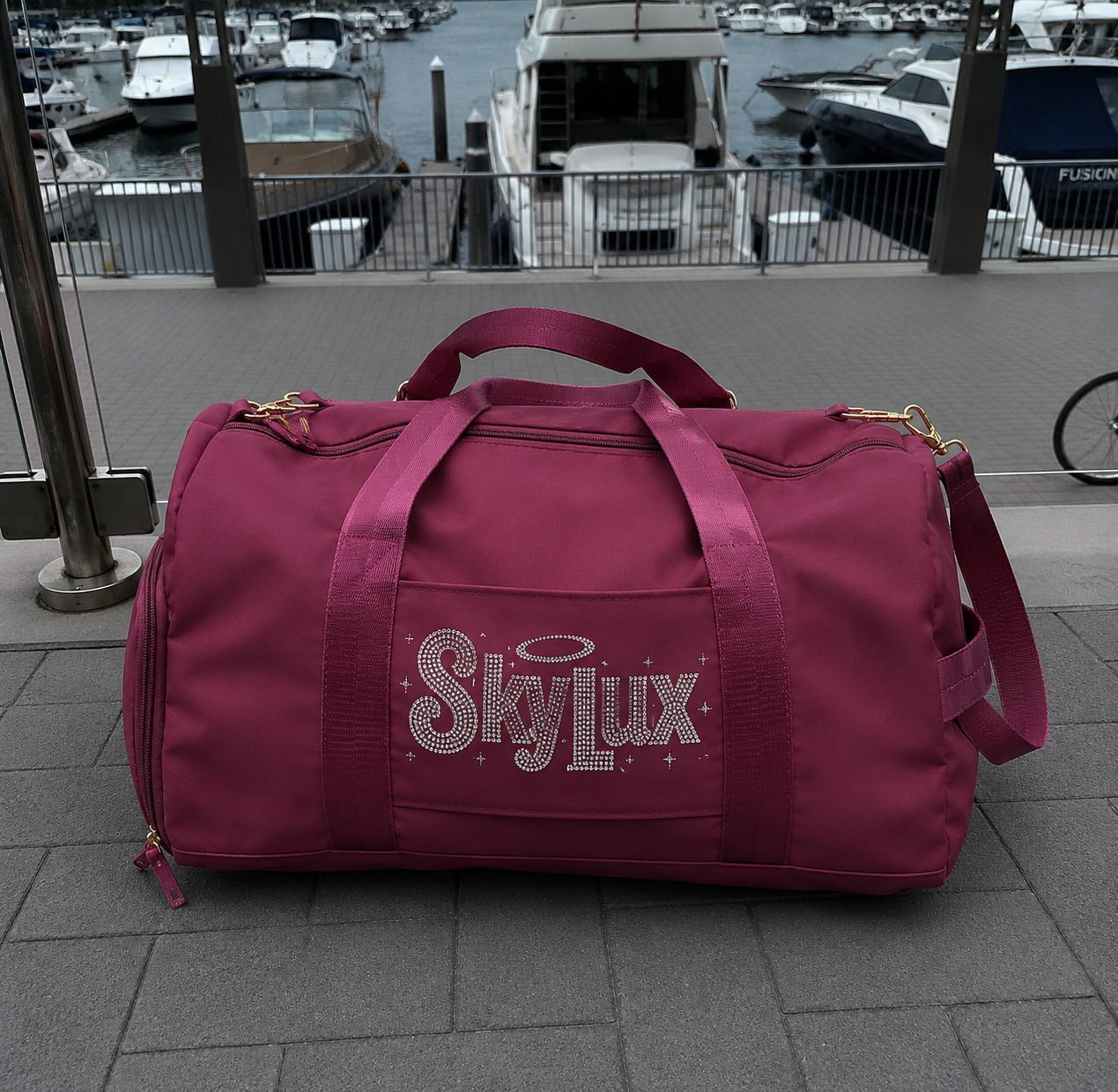 ANGEL GYM BAG-MAROON