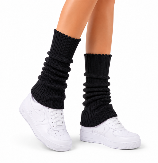 ANGEL CLUB LEG WARMERS JET BLACK