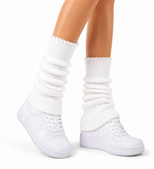 ANGEL CLUB LEG WARMERS CLOUD WHITE