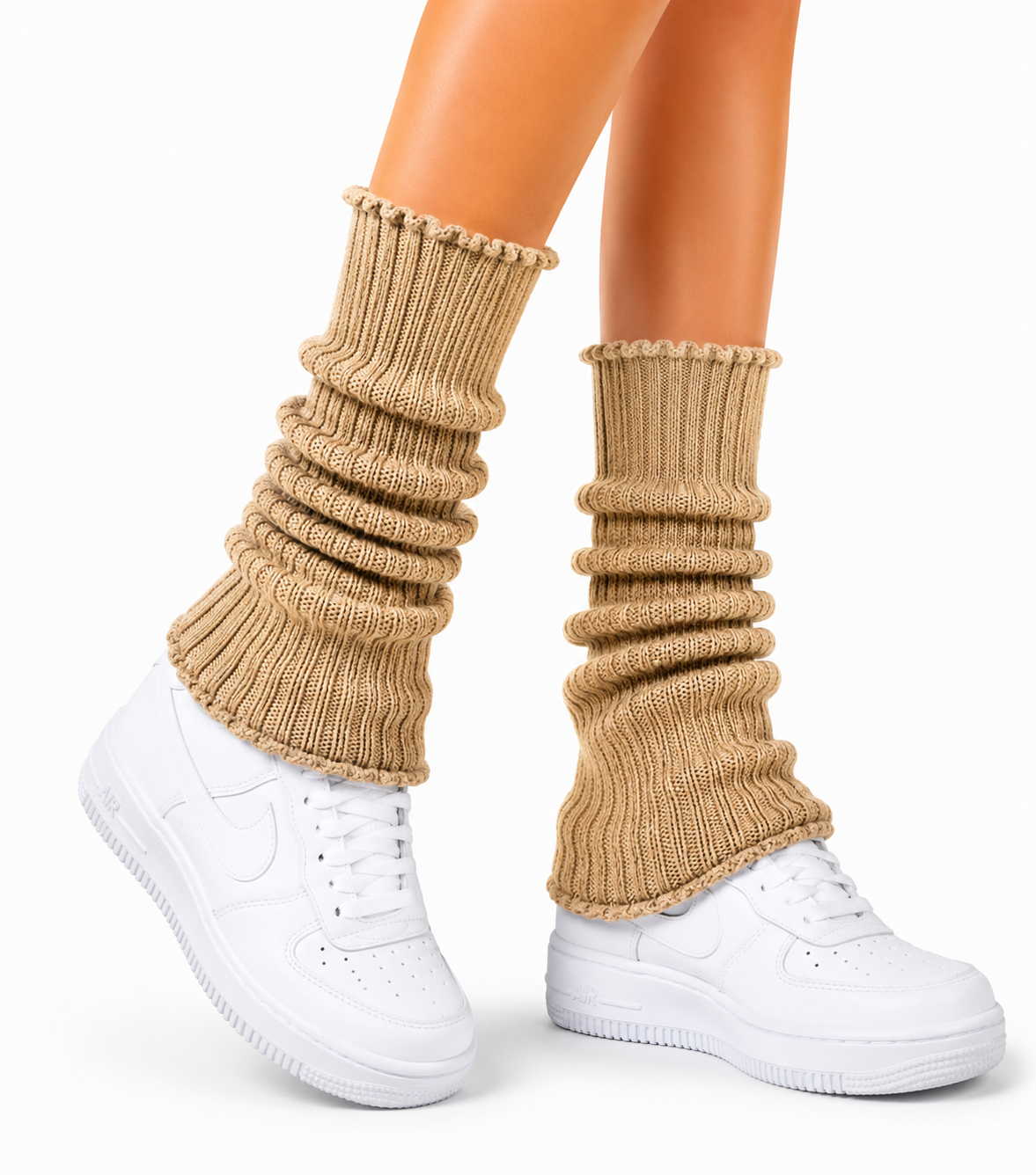 ANGEL CLUB LEG WARMERS TAN
