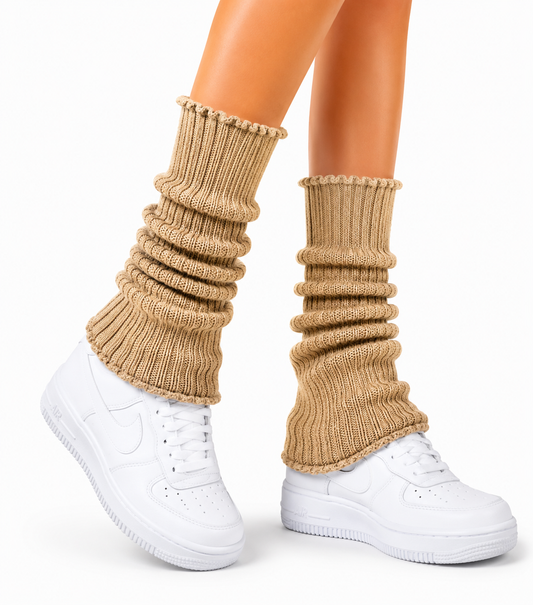 ANGEL CLUB LEG WARMERS TAN