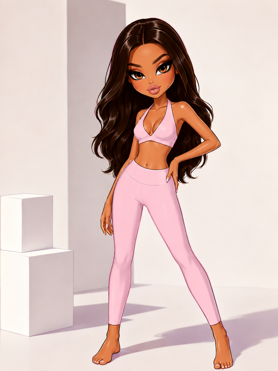 PINK PILATES PRINCESS TOP