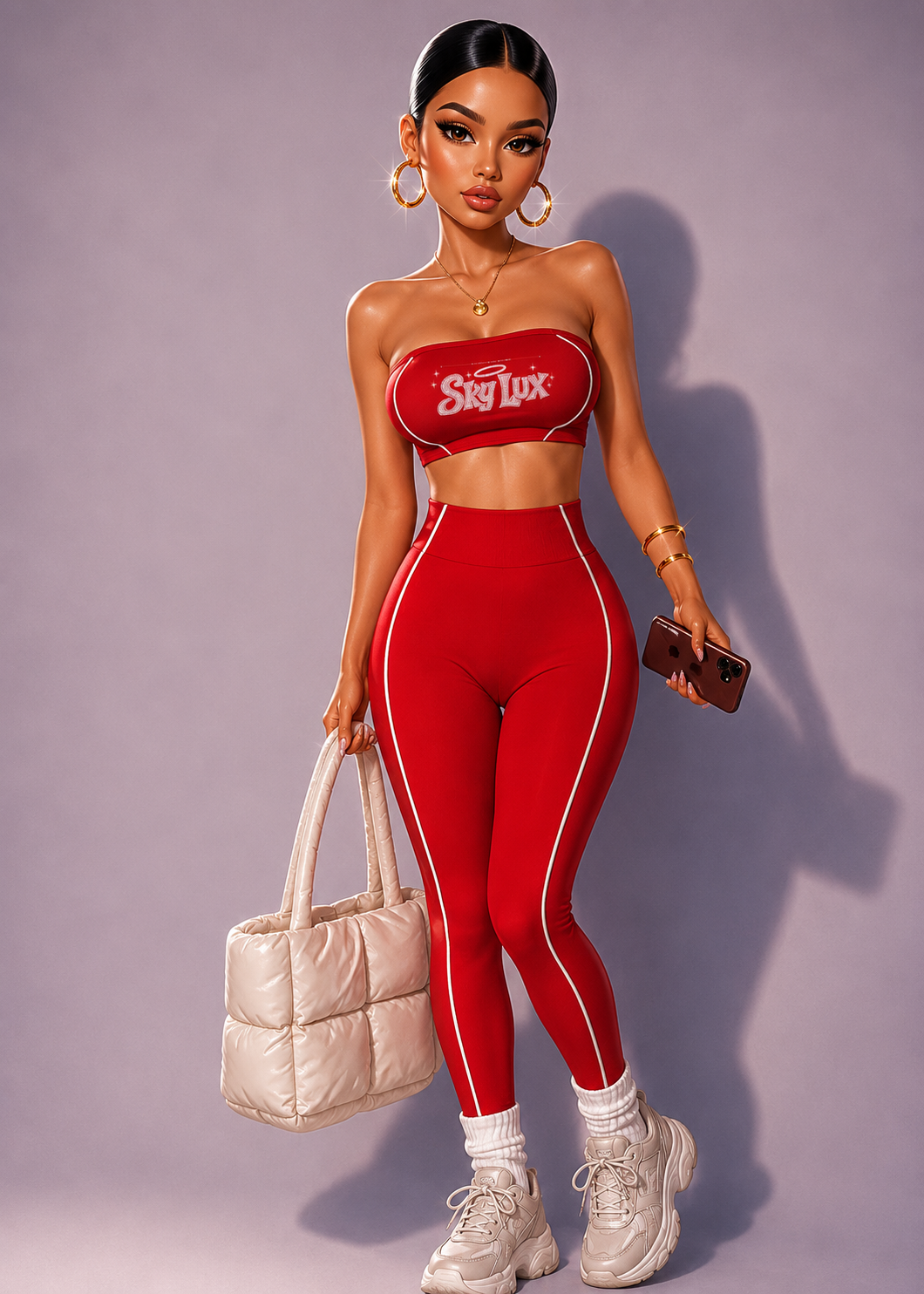 CHERRY RED TUBE TOP