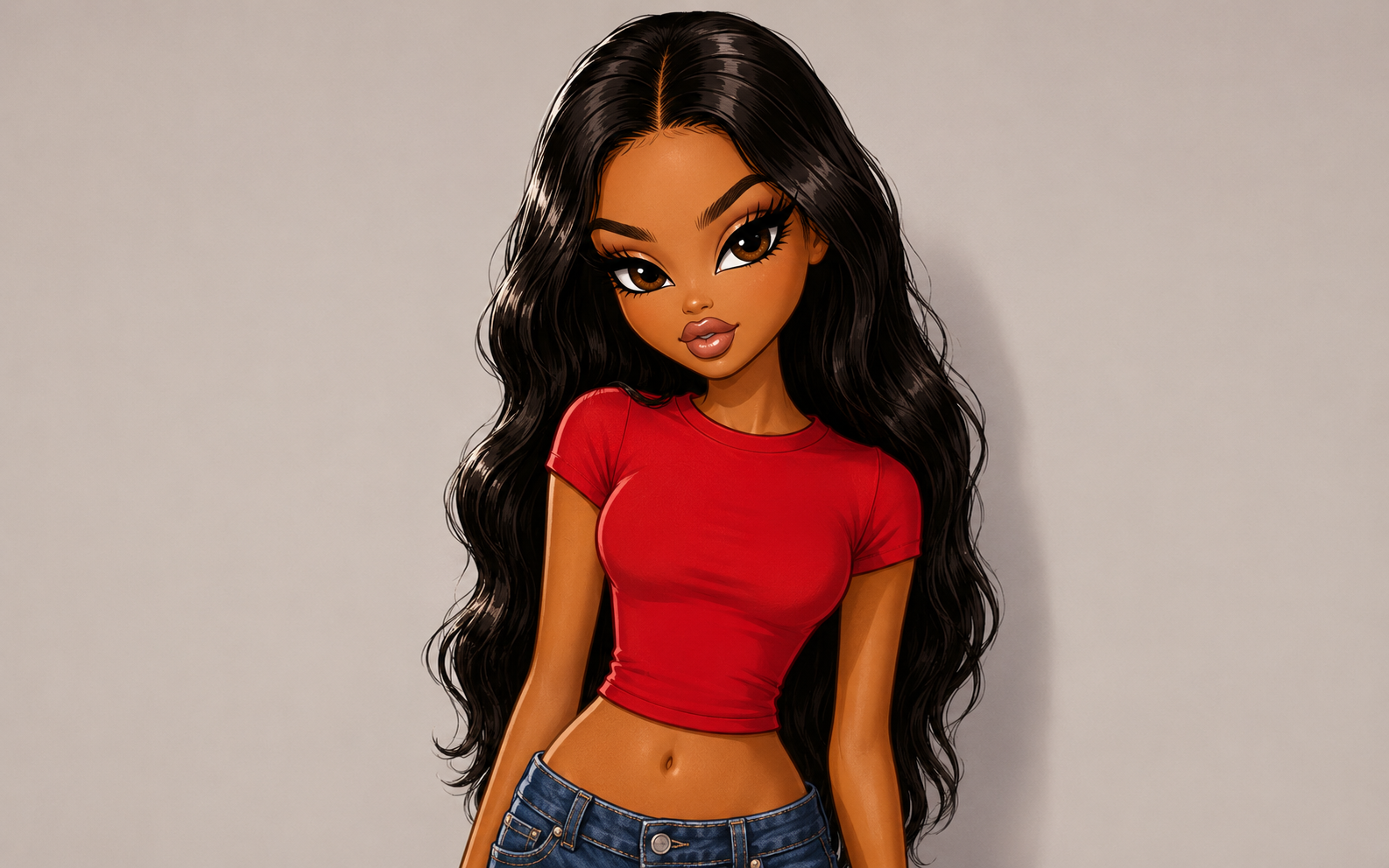 CHERRY RED SCULPT TOP