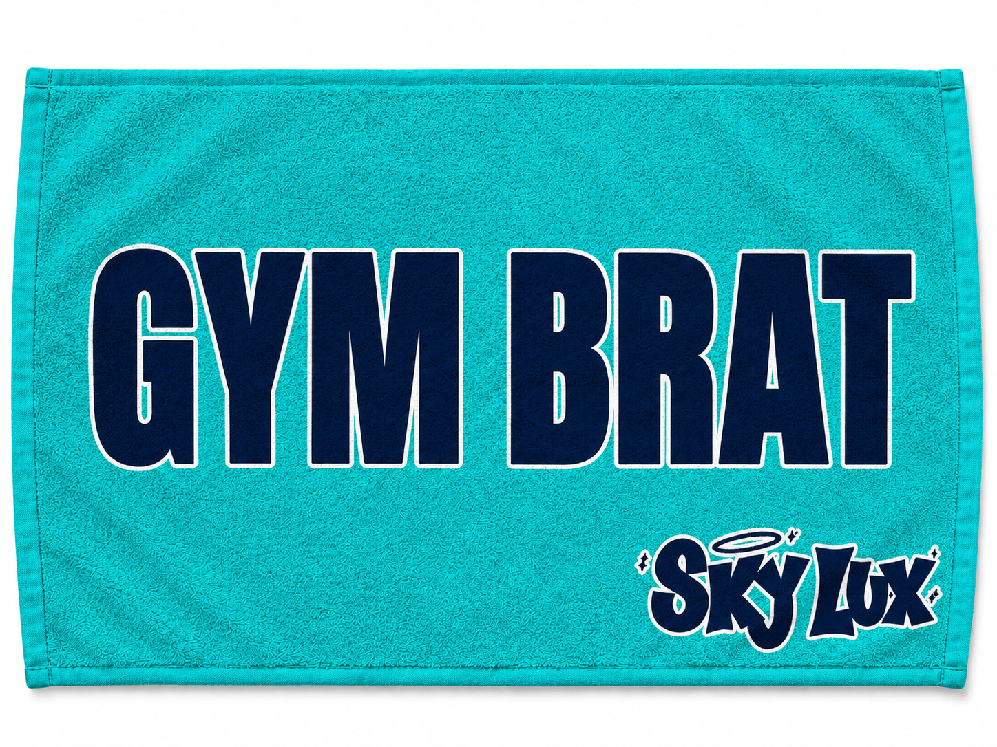 GYM BRAT GYM TOWEL-NAVY/TEAL