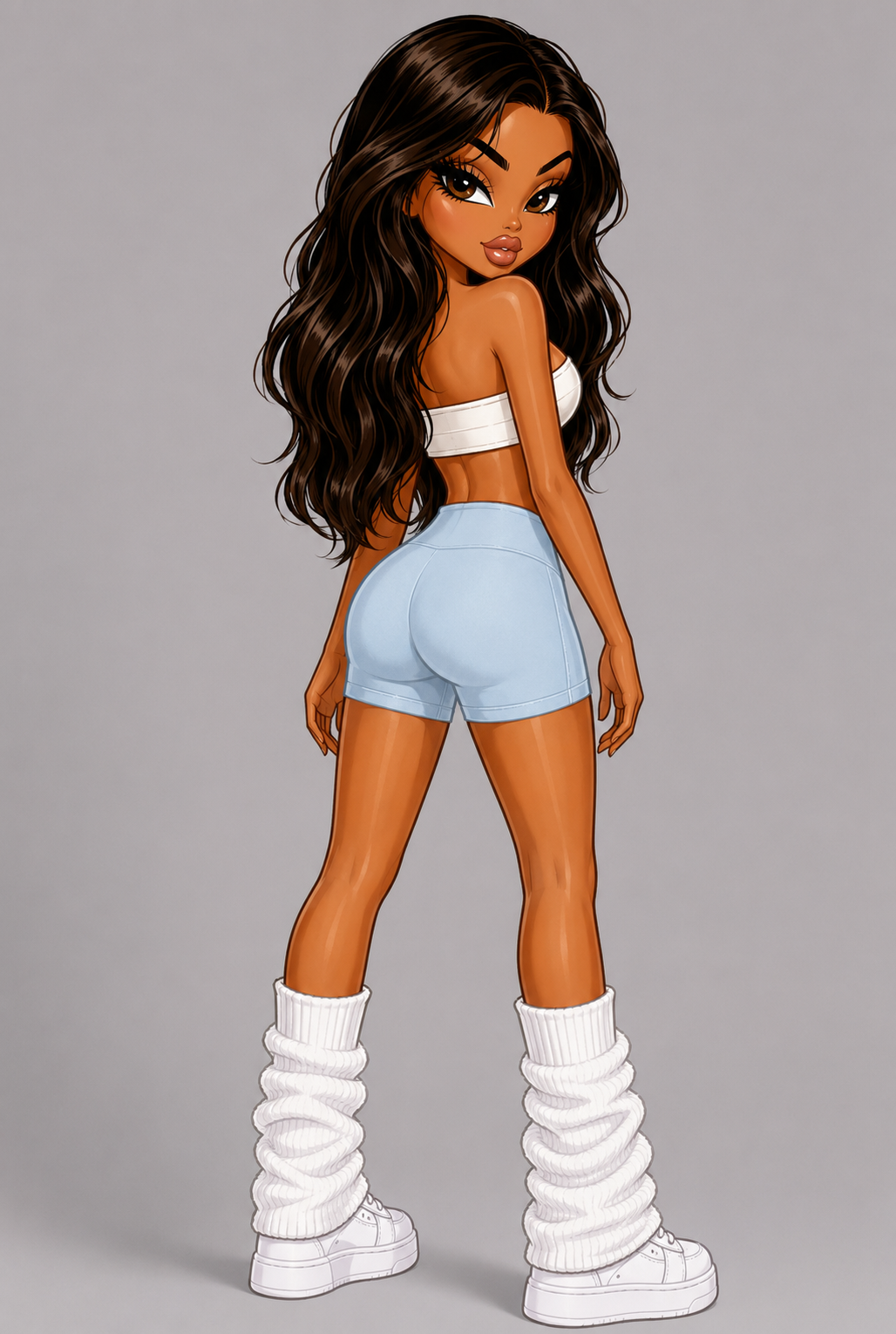 DOLL SHORTS -BABY BLUE