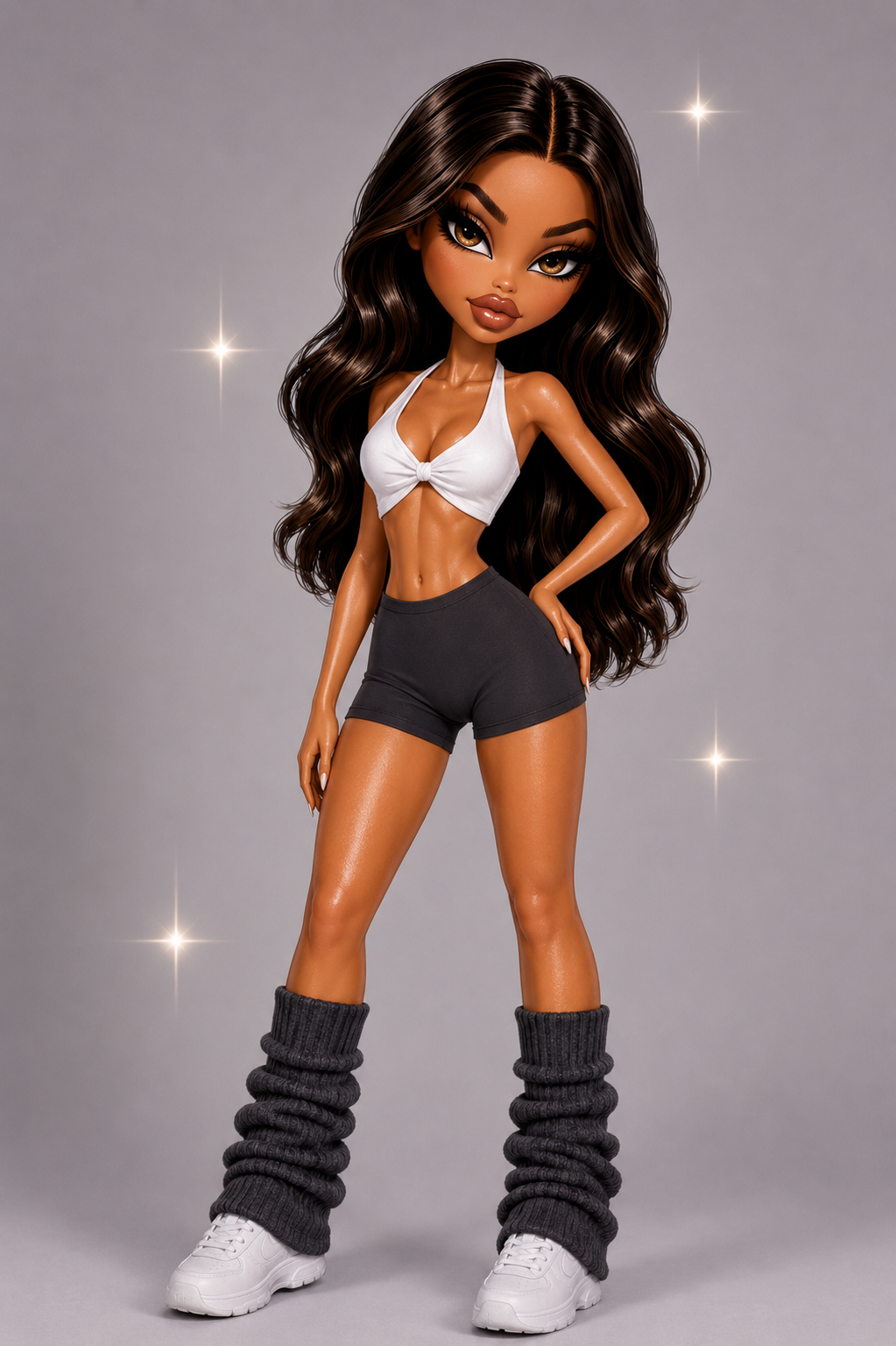 DOLL SHORTS -DARK GREY